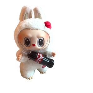 POP MART Labubu Coca Cola Plush Bunny Figure